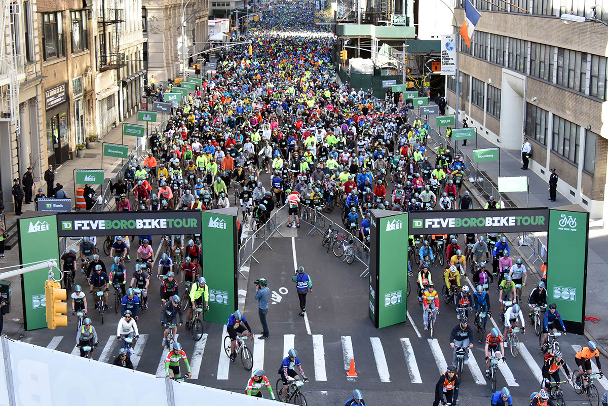 TRAFFIC ALERT NYC Five Boro Bike Tour Begins At 800AM Sunday; All You
