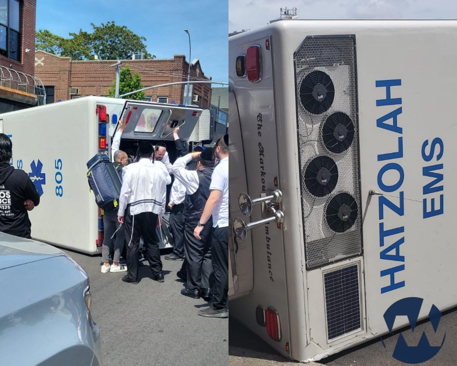 Boro Park Hatzolah Ambulance Overturns, 2 Members Injured [VIDEOS ...